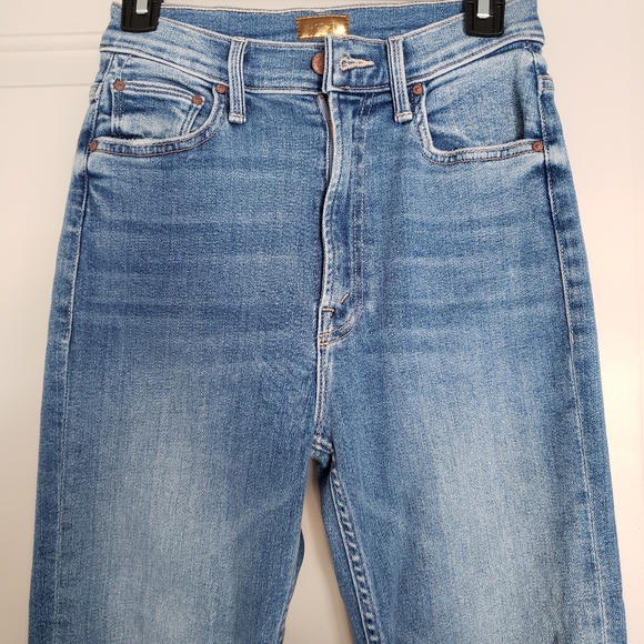 Mother jeans high waisted rider ankle fray "party like a pirate" size 25 - Picture 3 of 15